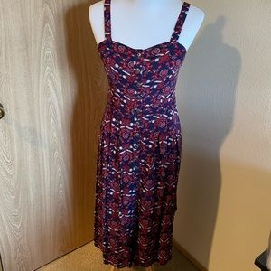 Xhilaration - Red & Blue Summer Dress - Size M